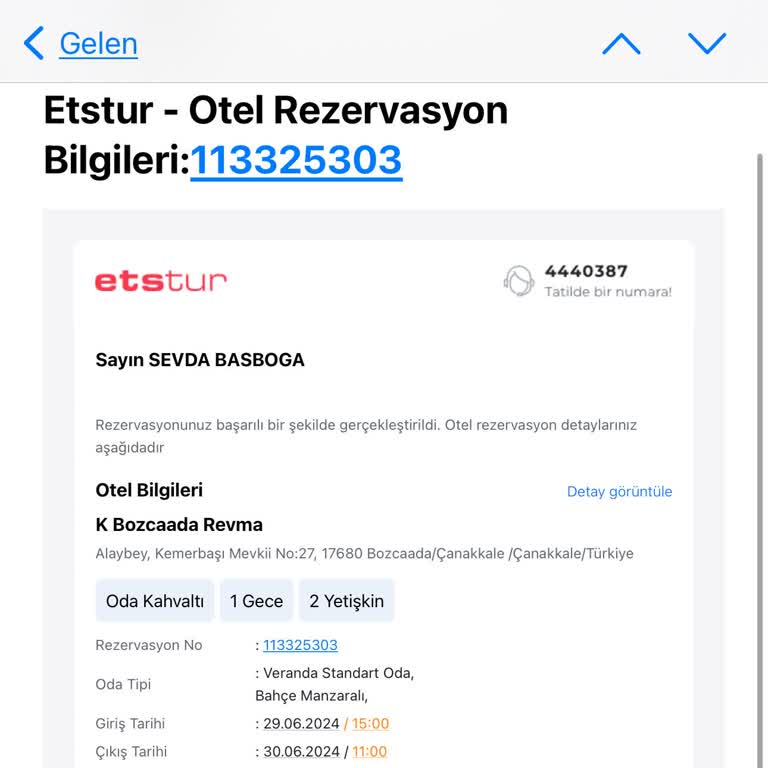 Etstur Rezervasyon İçin Yardımcı Olmadılar