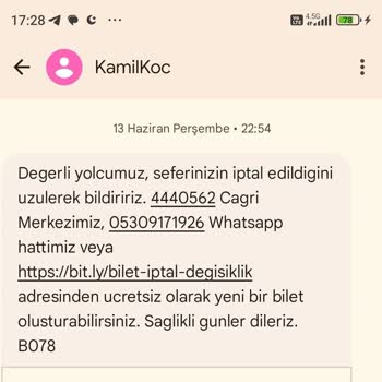 Bayrama 2 Gün Kala Kamil Koç Firması Tarafından Mağdur Edildim.
