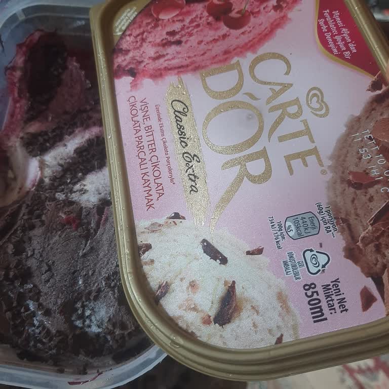 Carte d'Or Dondurmanız Yenmiyor Çünkü Erimiş Tekrar Dondurulmuş.