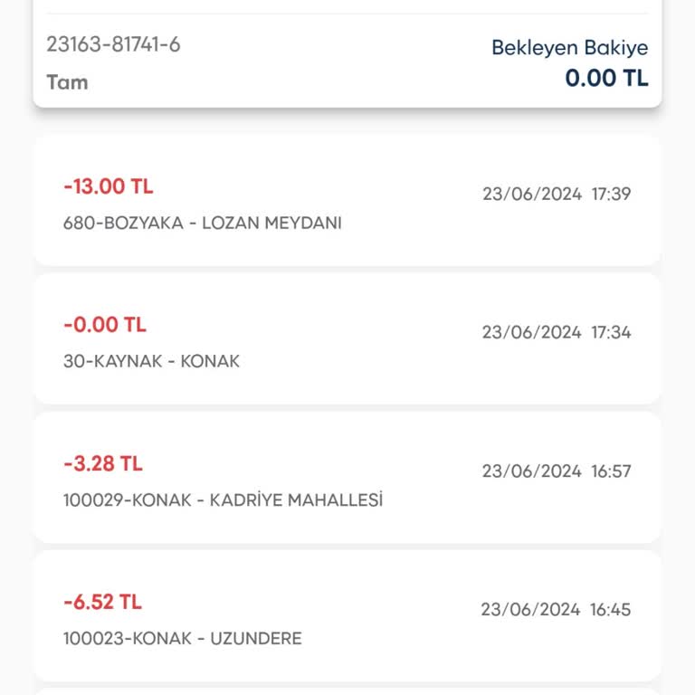 Eshot İzmirim Kart 120 Dakika Geçmemesine Rağmen Kartımdan Ücret Çekti