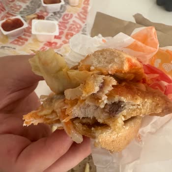 Burger King Hamburger İçinden Yabancı Cisim Çıktı