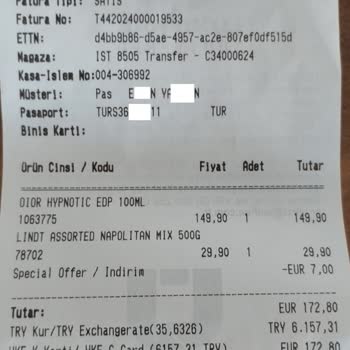 Unifree Duty Free Reyon - Kasa Fiyat Uyuşmazlığı