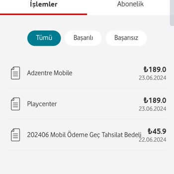 Vodafone Allinmobi Üyeliğini İptal Etmek İstemiyorum