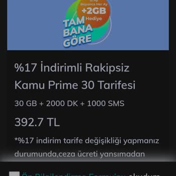 Türk Telekom Kamu Taahhüt Süremin Sona Ermesi, Yüksek Tarife Teklifi