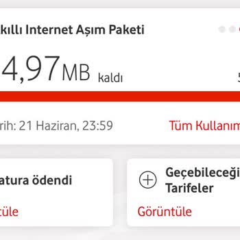 Vodafone İnternet Aşımı Gerekçesiyle Resen Ücret Alıyor