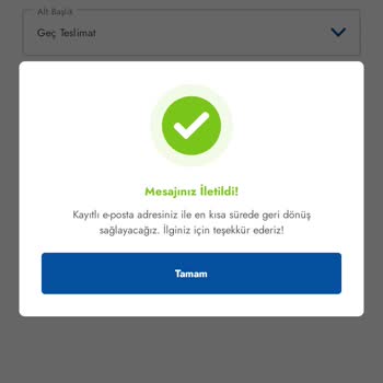 Cepte Şok Siparişi Teslim Edilmedi