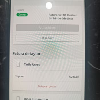 Vodafone Faturamın Yüksek Gelmesi