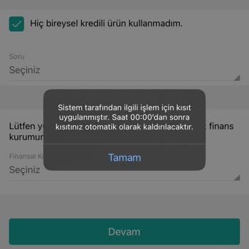 Findeks Sürekli Benzer Hatalar Veriyor
