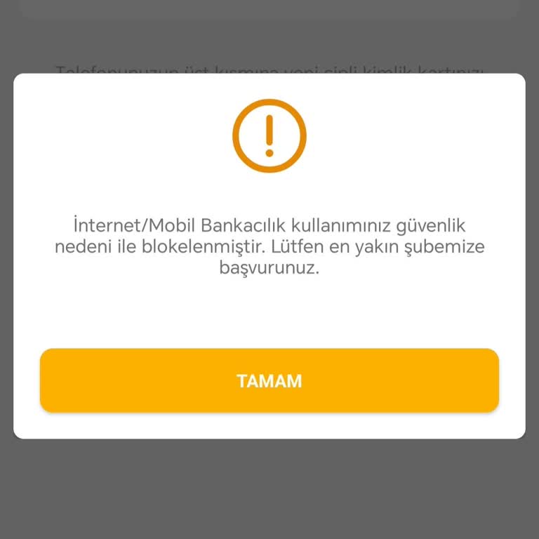 VakıfBank İnternet Bankacılığı Bloke