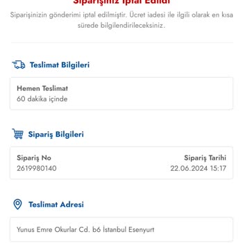 Cepte Şok İki Gündür Siparişlerimi Getirmiyor