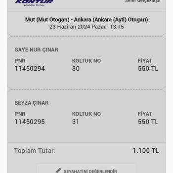 Kontur Turizm Kalitesiz Seyahat, Mola Yok