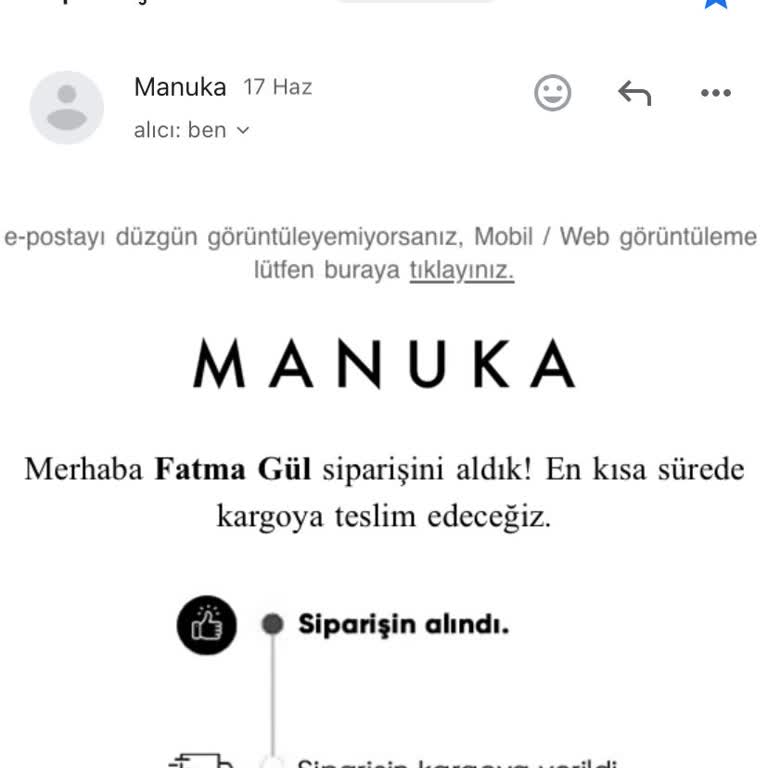 Manuka Siparişim Hala Onay Aşamasında