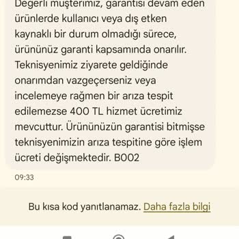 Vestel Klima Kurulum Cevap Mail