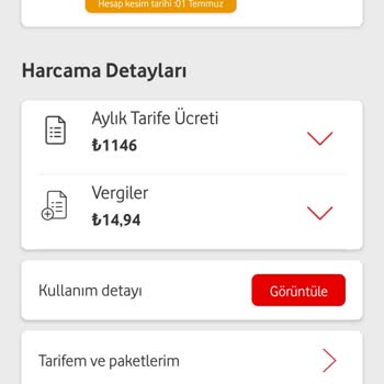 Vodafone Fahiş Fatura Artışı