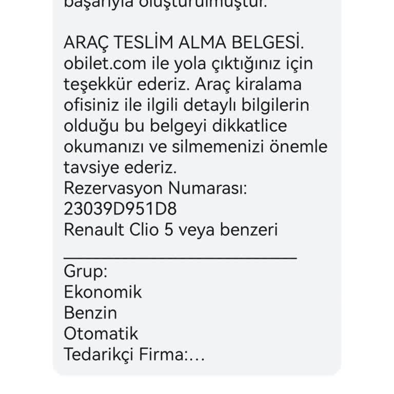 Obilet Mağdur Ediyor. Kiralamadan Önce Karşı Şirketi Kesin Arayın.