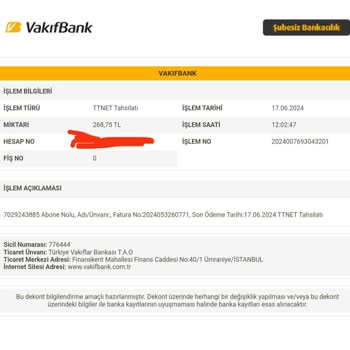 Türk Telekom Mükerrer Ödemeyi İade Etmiyor