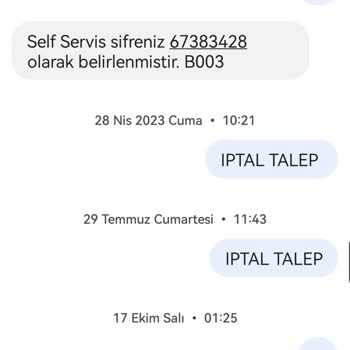 Vodafone Yüksek Fatura Ve İptal Ettiğim Paketler