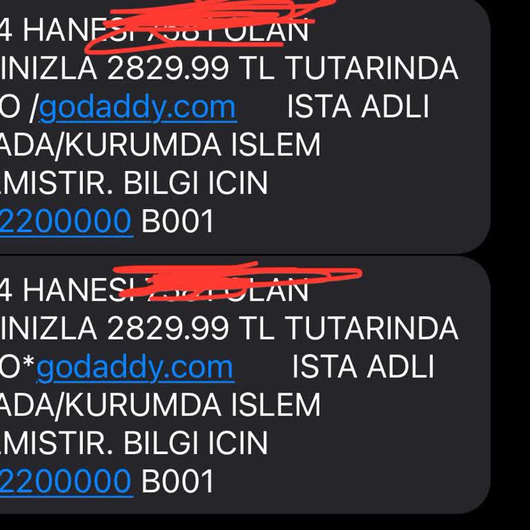 Godaddy.com İzinsiz Para Çekimi