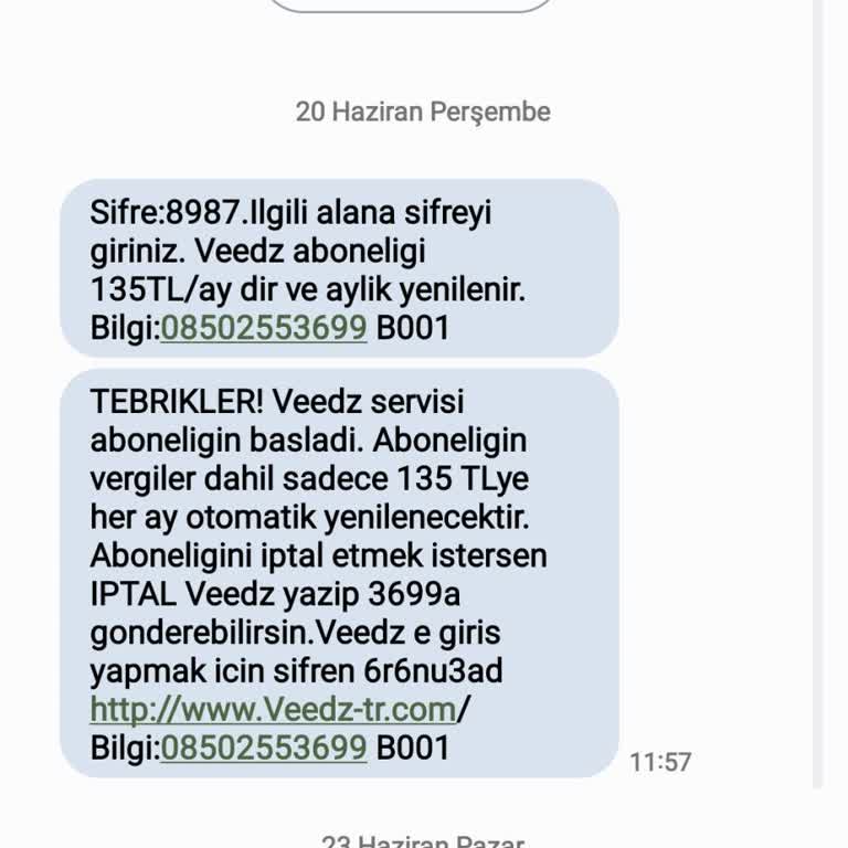 Veedz-tr.com Veedz Uygulaması Habersiz Abonelik