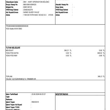 Akbank Ve YDS Xsolla Şirketleri Arasında Bilgim Dışında Gerçekleşen İşlem