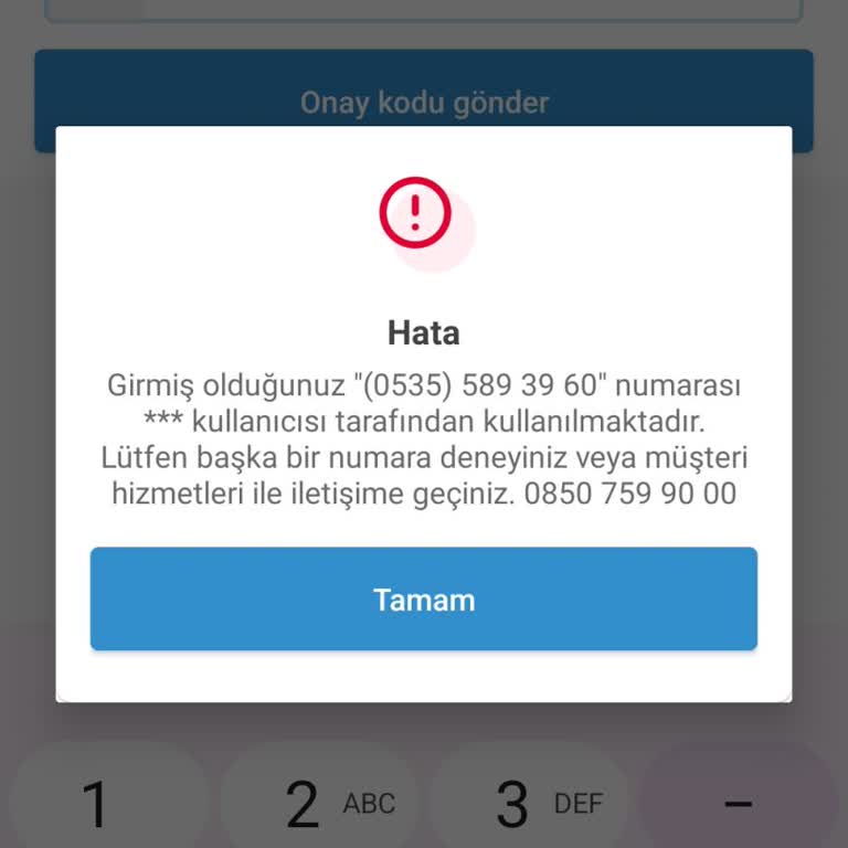 arabam.com Numara Aktif Değil