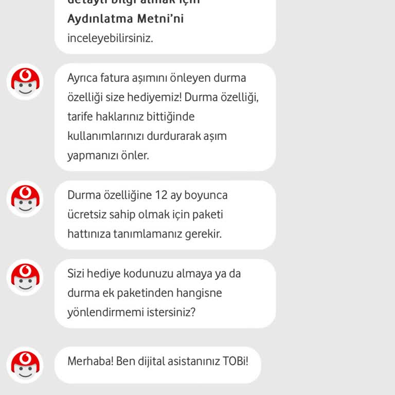 Vodafone Durma Özelliğinin Aktif Olmaması