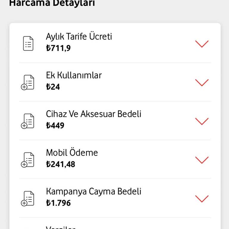 Vodafone Geçiş Yaptığım İlk Saatte Bana Böyle Güncel Fatura Gösterdi