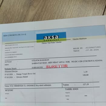 Aksa Gaz Adresin Yanlış Alınması
