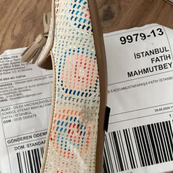 Tergan Ayakkabı Defolu Ürün