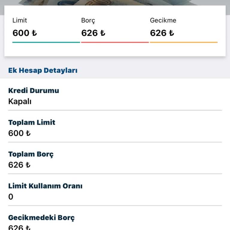Findeks Kapalı Kredilerin Görünmesi