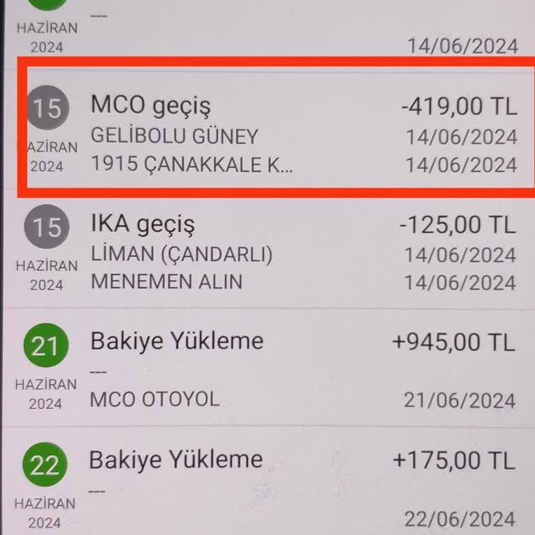 1915 Çanakkale Köprüsü Geçiş Ücretinin Fazla Alınması