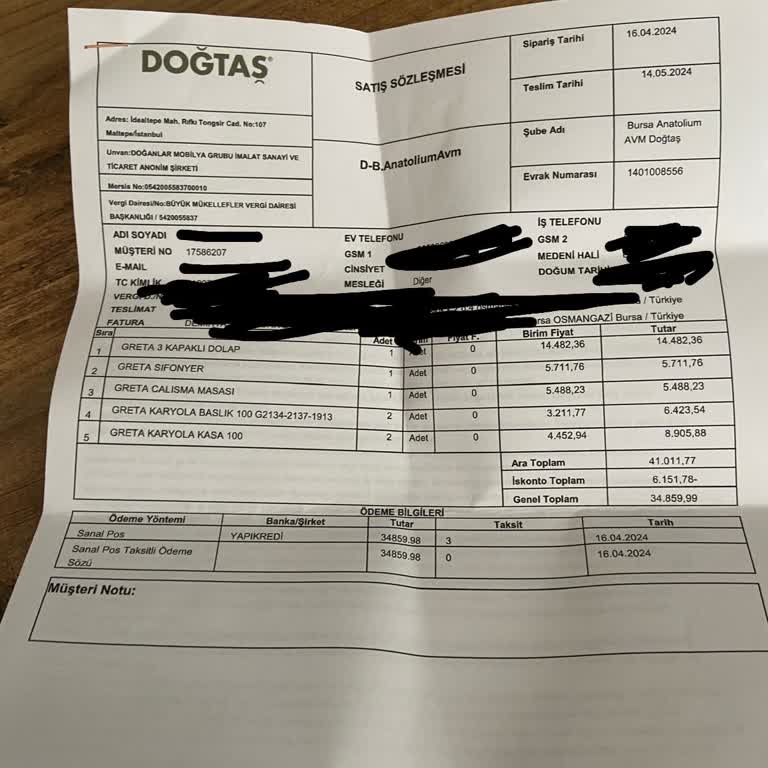 Doğtaş Anatolium 70 Gündür Teslim Edilmeyen Ürünler