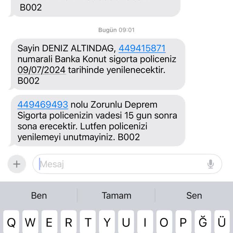 Türkiye Sigorta Konut Sigortası Ve DASK İptali Yapamama