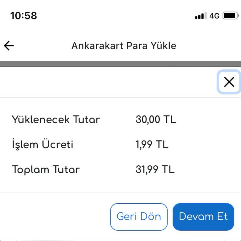 EGO Cepte Uygulaması İşlem Ücreti Alıyor