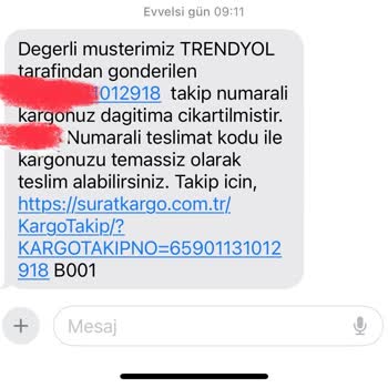 Sürat Kargo Kargo Şubesi Çalışanı Tehdit