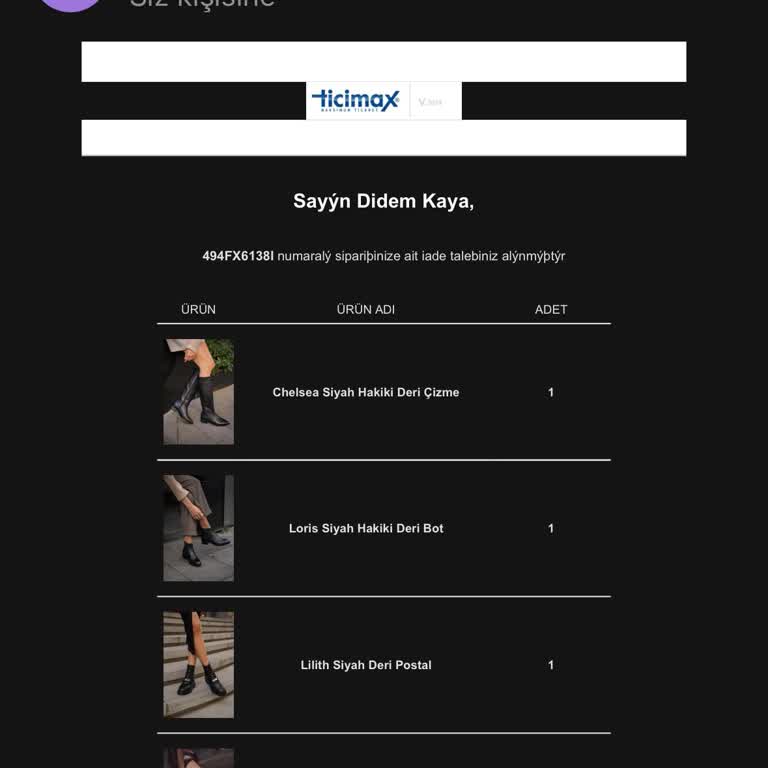 Ece'nin Butiği İade İptal Sorunları