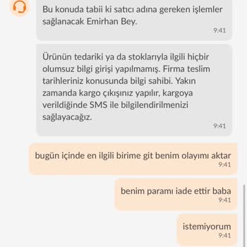 Trendyol'dan Sipariş Edilen Koruma Demiri Teslim Edilmiyor