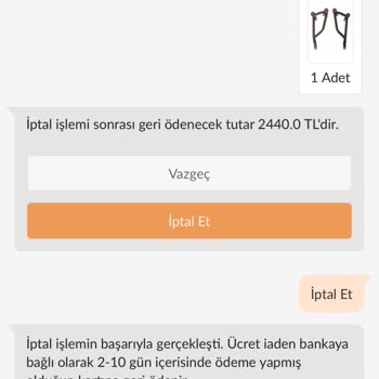 Trendyol'dan Sipariş Edilen Koruma Demiri Teslim Edilmiyor