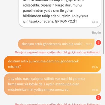 Trendyol'dan Sipariş Edilen Koruma Demiri Teslim Edilmiyor