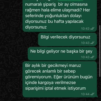 Reydeko Halı 2 Aydır Ürünümü Kargoya Vermiyorlar
