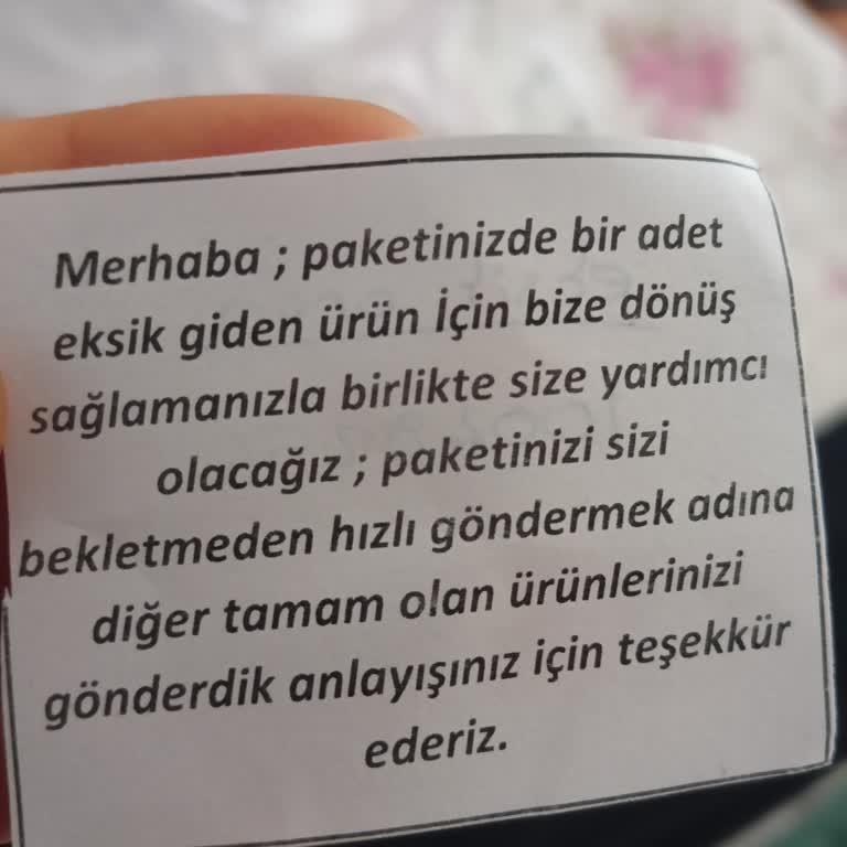 Hepsi Moda Eksik Sipariş Nerede