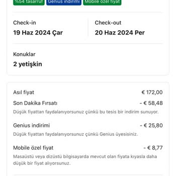 Booking.com Uygulamadaki İndirimli Tutardan Fazla Çekim Yapıyor!