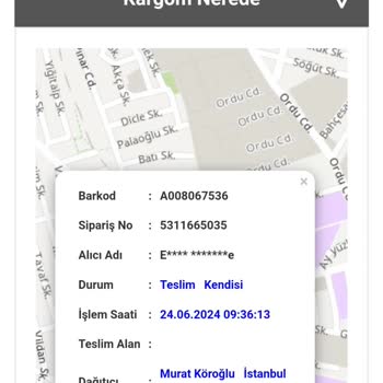 A101 Bir Günde Kargo, Siparişim Teslim Edilmedi