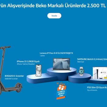 Beko 2500 TL Hediye Çekimi Vermiyor.