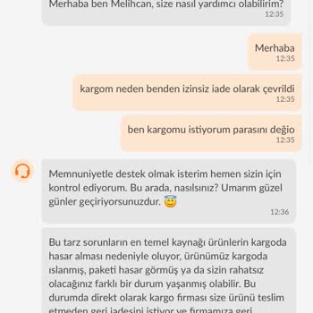 Trendyol Benden İzinsiz Kargomu İptal Etti