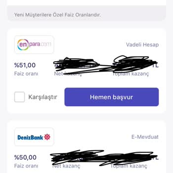 Enpara.com'da Oran Değişikliği