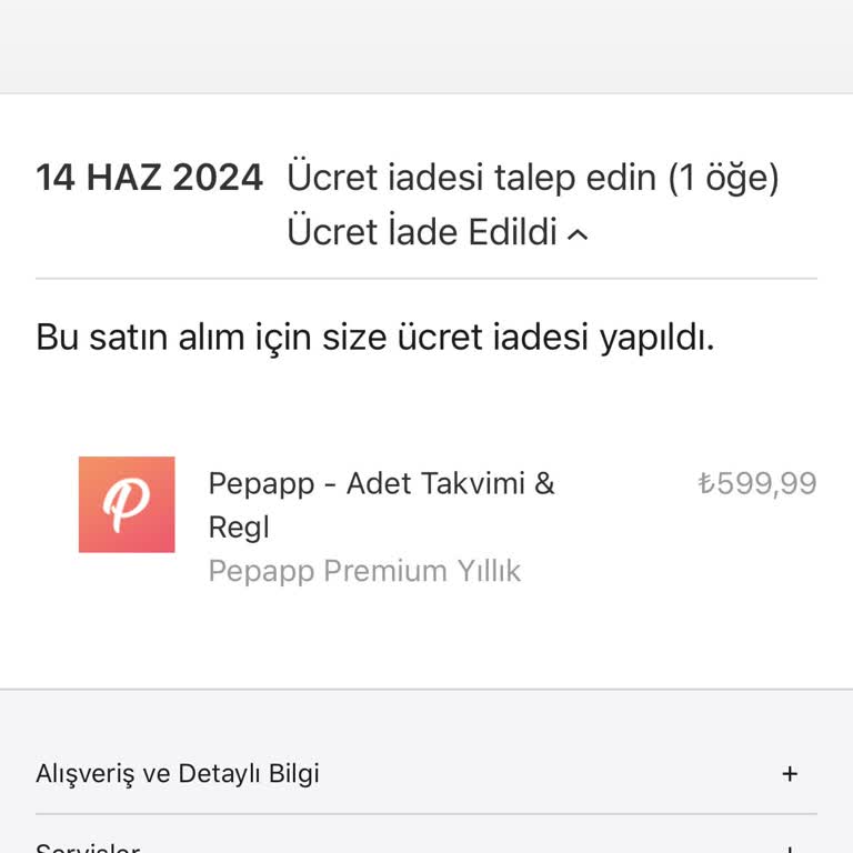 Apple Store Ücret İade Edildi Yazdığı Halde Hesabıma Para Gelmedi