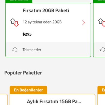 Vodafone Sınırsız İnternetim Varken Bana 315₺'lik Ek Paket Sattı!