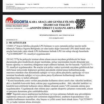 Sigortam.net Üzerinden Yaşadığım Mağduriyetim Kasko İçin Aman...