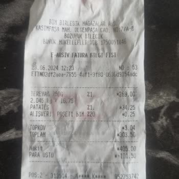 BİM Karlıdağ Tereyağ Kötü Koku